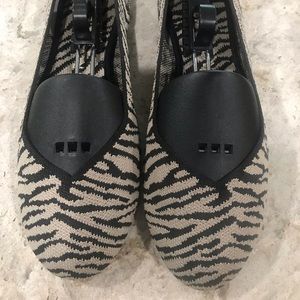 SOLD! Rothy’s Black Zebra Flats, size 9